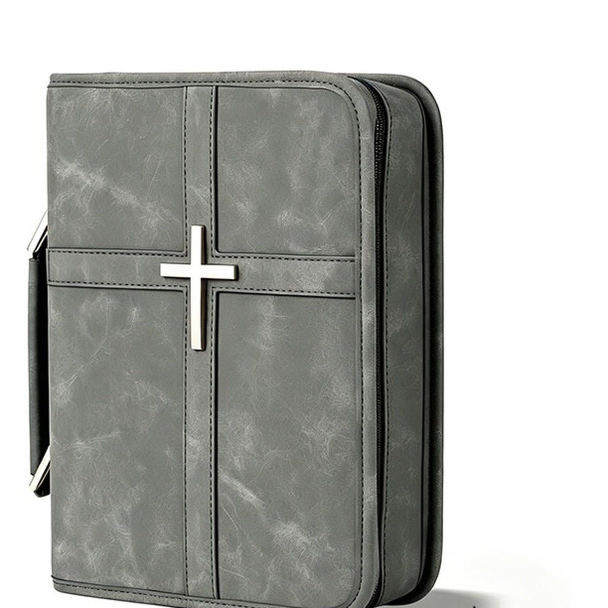Bible Cover with Handle, Gray