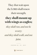 Wings As Eagles — Isaiah 40:31, KJV — the 12×18 in print on cream matte paper