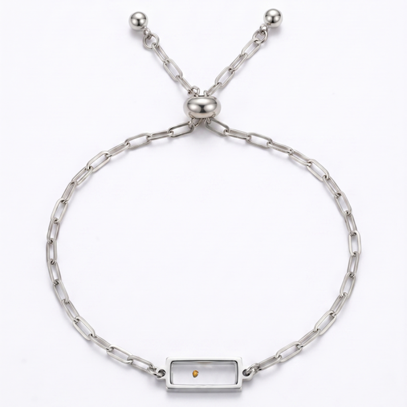 Seed of Faith Bracelet, Silver chain
