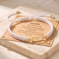 Seed of Faith Bracelet, White cord